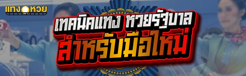 เทคนิคแทง หวยรัฐบาล สำหรับมือใ